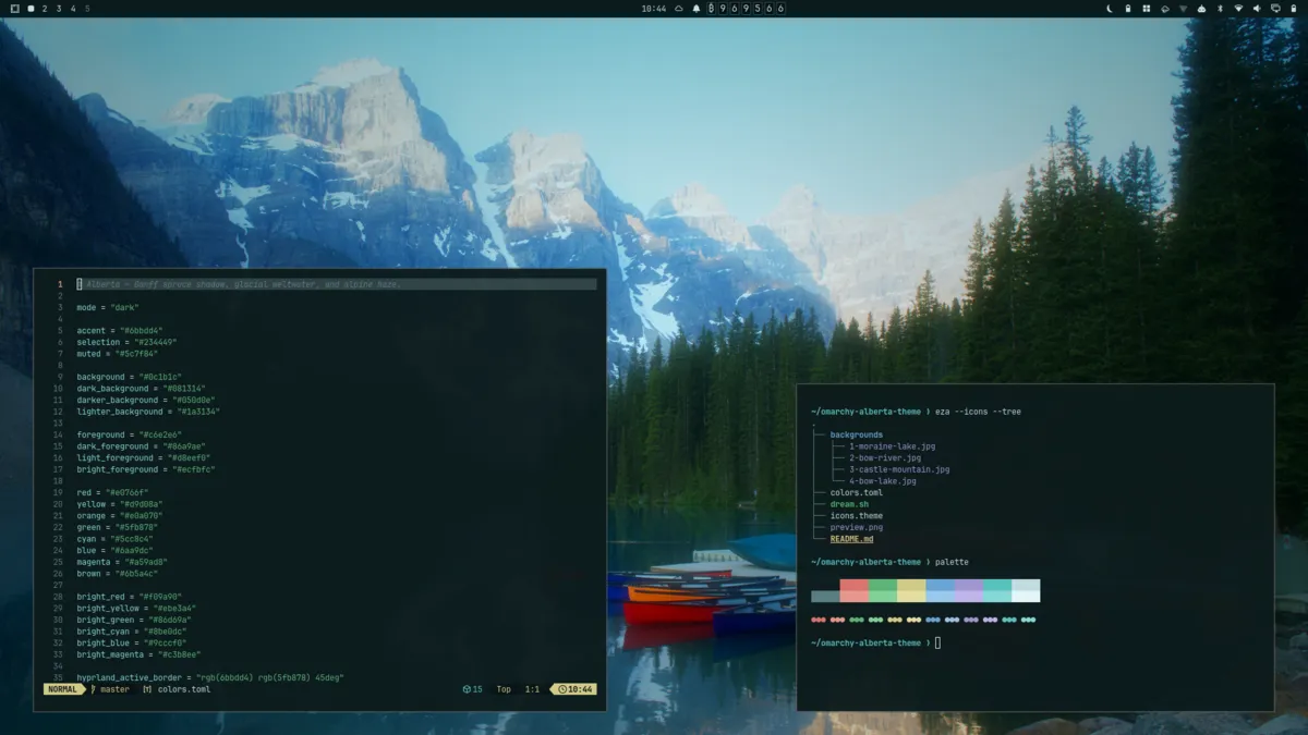 Alberta theme screenshot