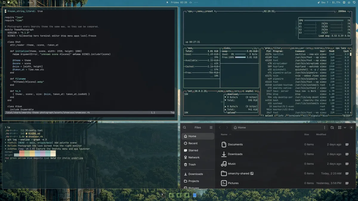 Outpost theme screenshot